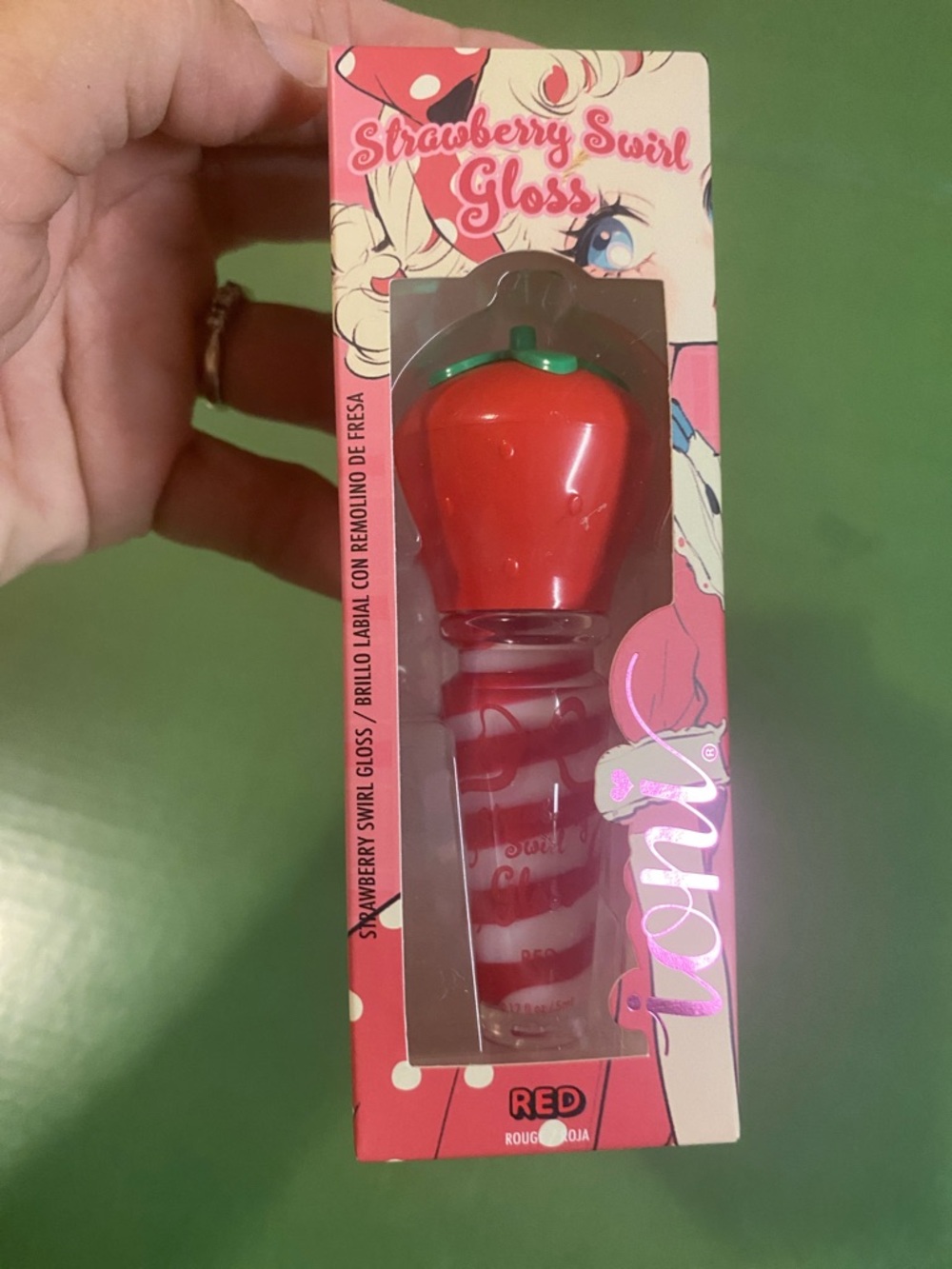 IONI Strawberry Swirl Gloss - Red